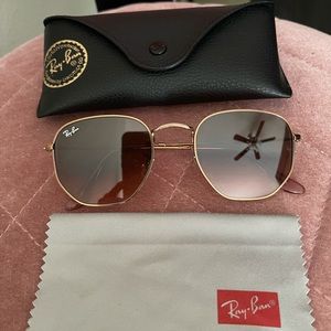 Rayban rose gold